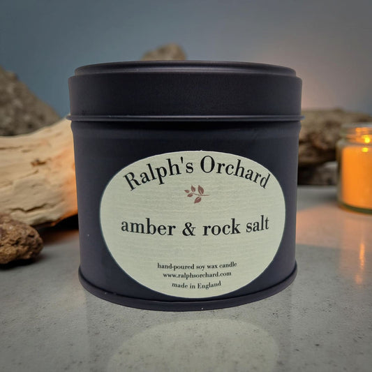 Ralph's Orchard Amber & Rock Salt Candle