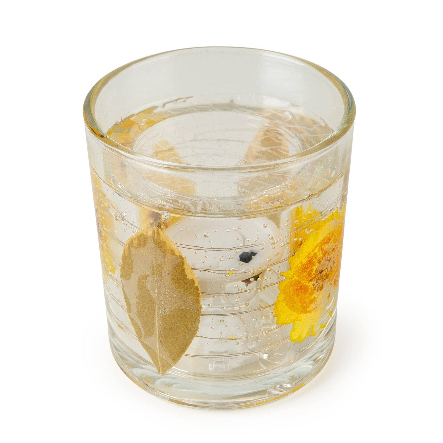 Yellow Flower LED Candle