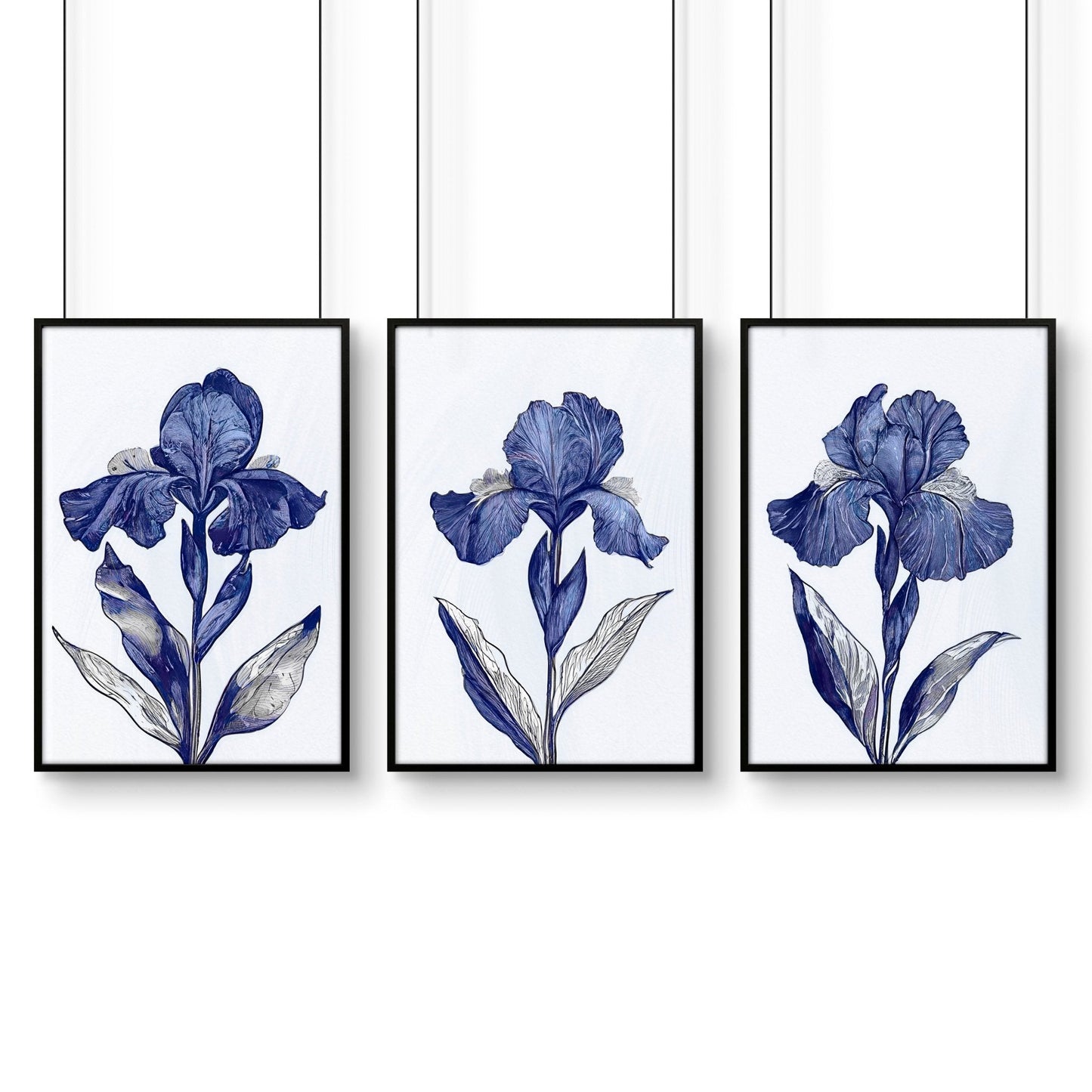 Set of 3 Botanical Wall Art Prints