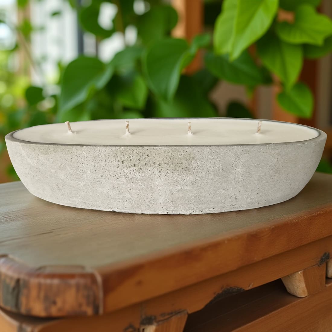 Ralph's Orchard Multi Wick Concrete Oval Loaf Bowl Candle