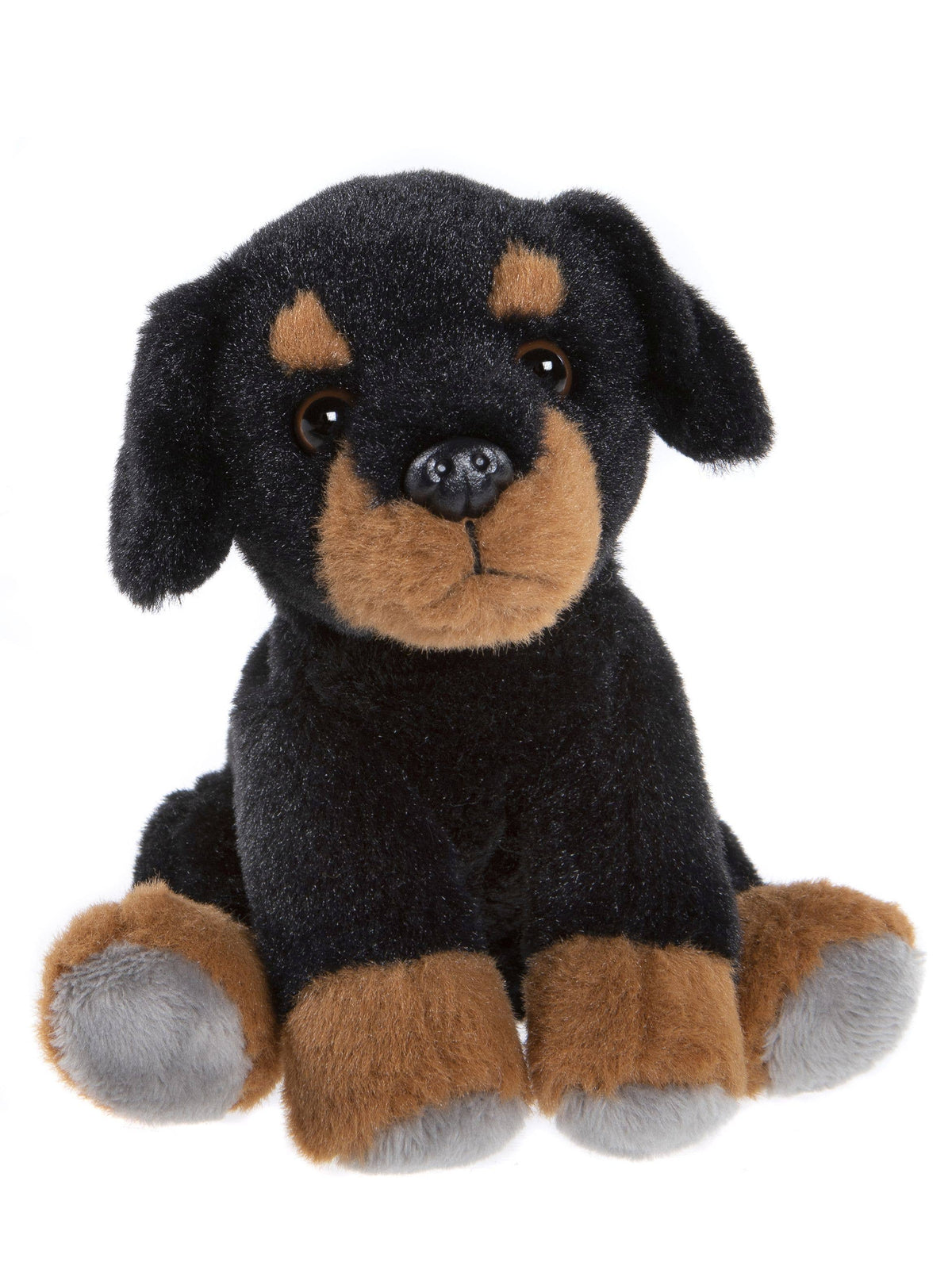 Charlie Bears Cuddle Cub Rottie Dog black and tan Rottweiler plush soft toy