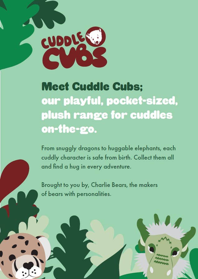 Charlie Bears Cuddle Cubs collection information card