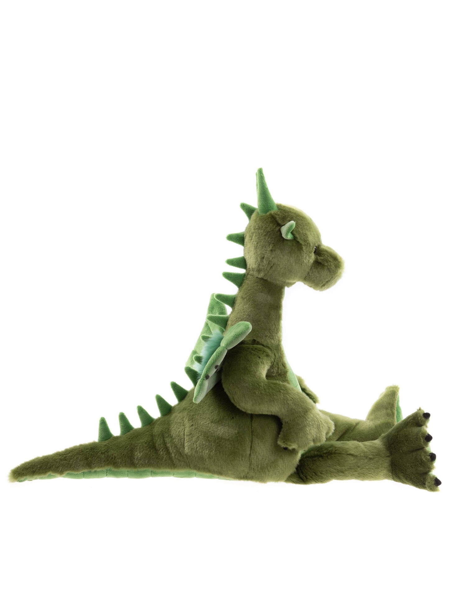 Side profile of Charlie Bears Deck showing detailed dragon wings, horns and spine ridges