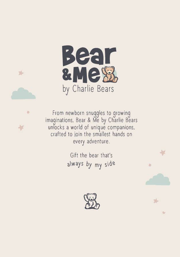 Charlie Bears Puddy Kitten Bear & Me information card with product details