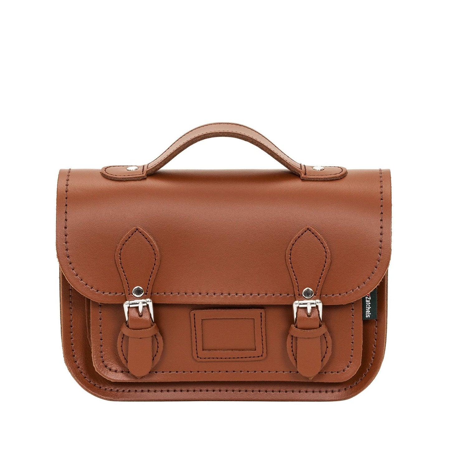 Leather Midi Satchel - Chestnut by Zatchels