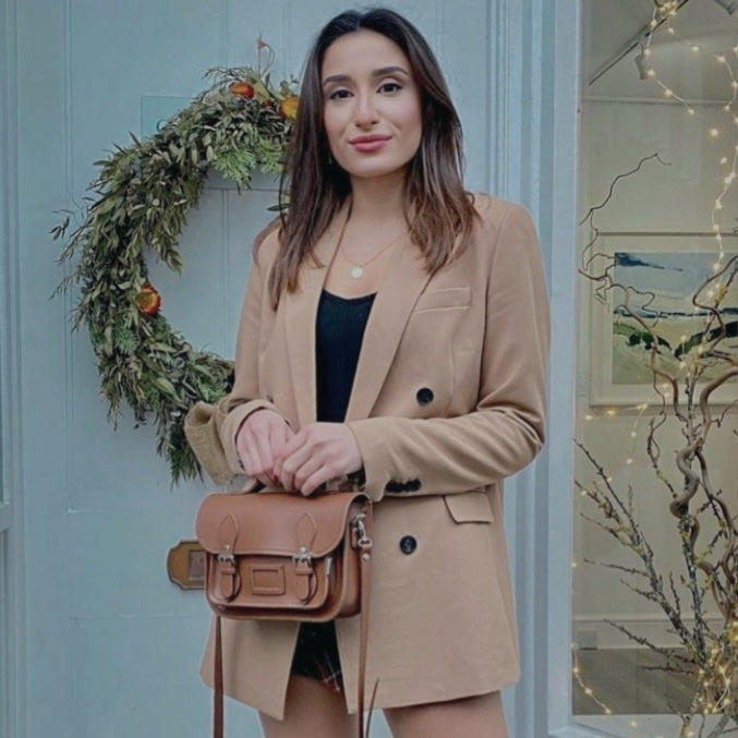 Leather Midi Satchel - Chestnut by Zatchels