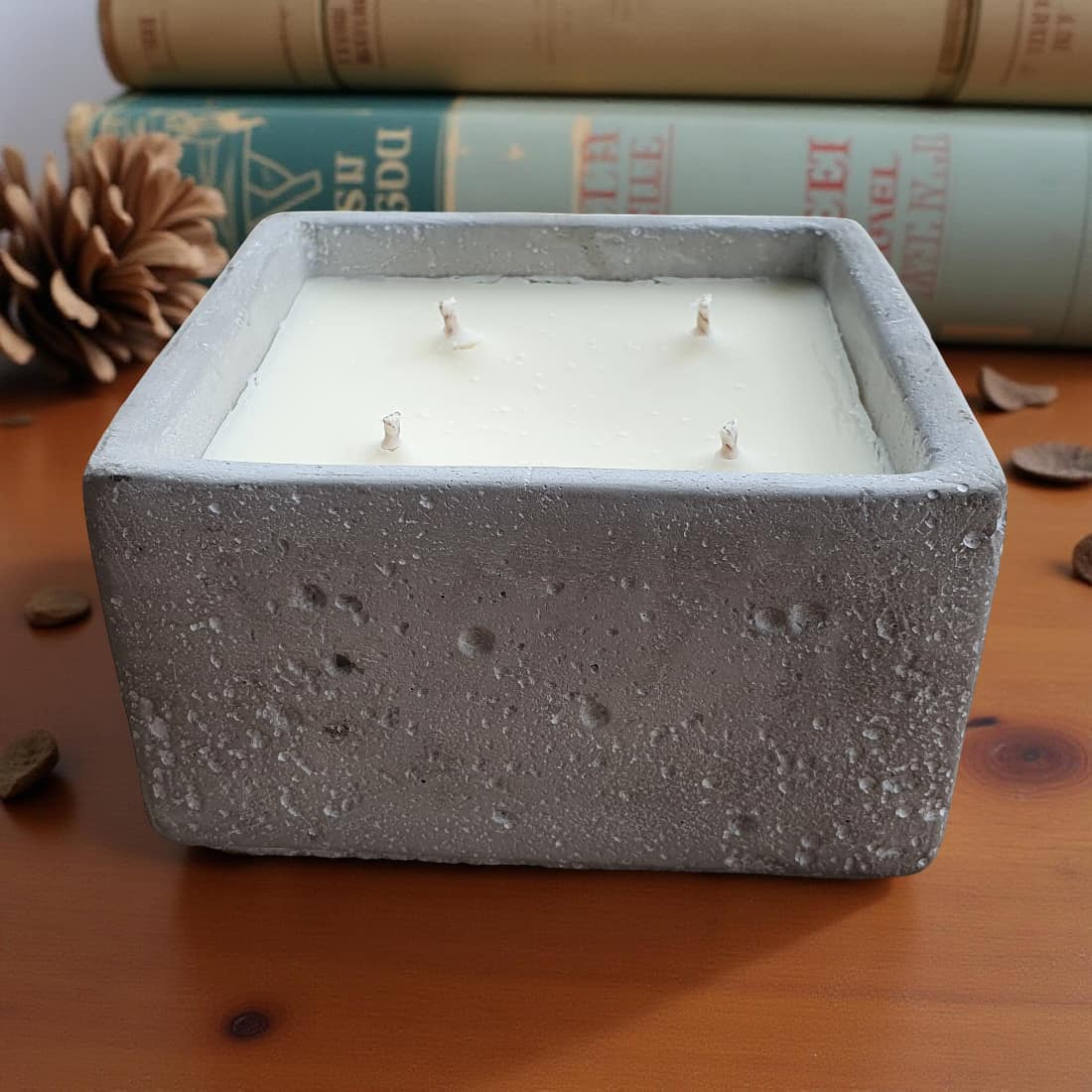 Ralph's Orchard Concrete Square 4-Wick Candle