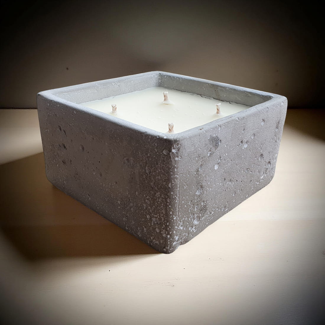 Ralph's Orchard Concrete Square 4-Wick Candle
