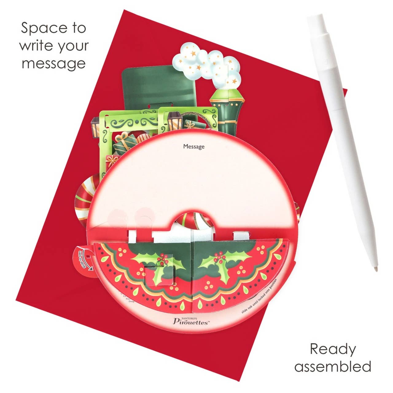 Pirouettes Card - Christmas Train