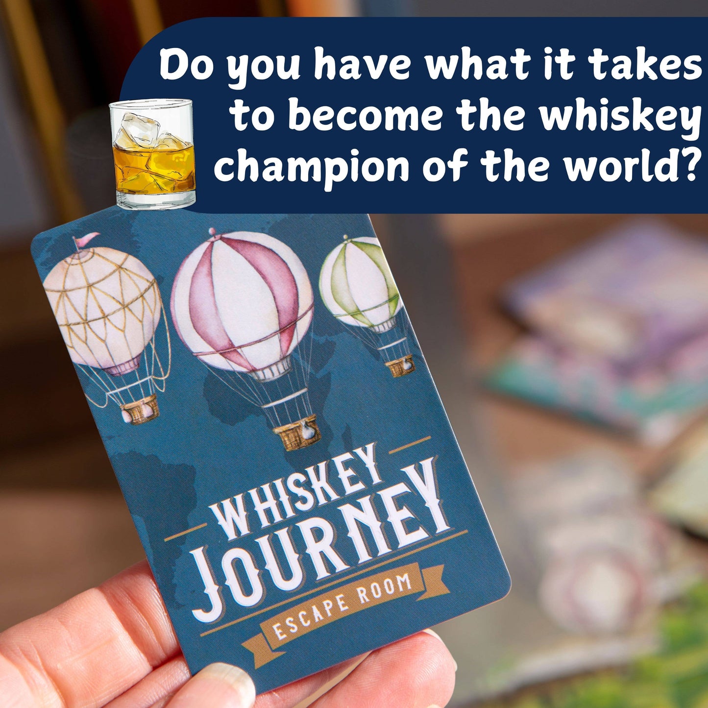 Whiskey Journey Escape Room Puzzle Game - Men's Gifts
