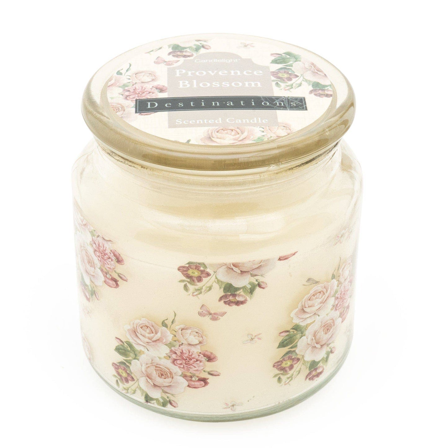 Candlelight Destinations Collection Provence Blossom Lidded Candle Jar – Parisian Window Scent