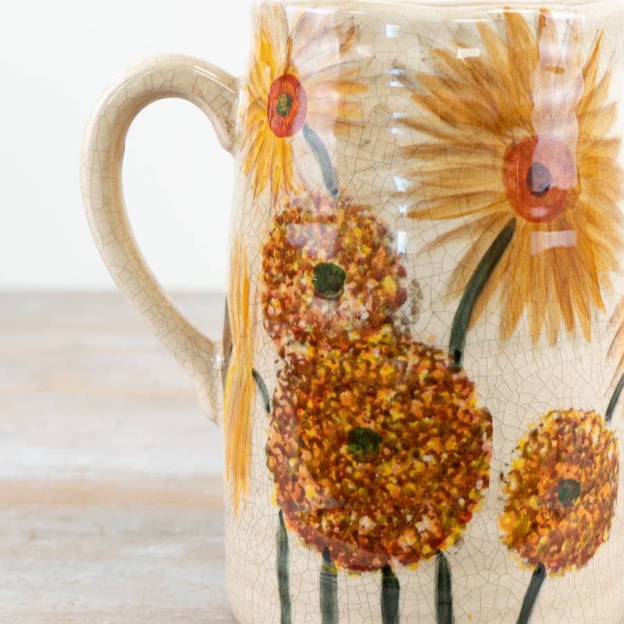 Sunflower Jug Vase, 19.5cm