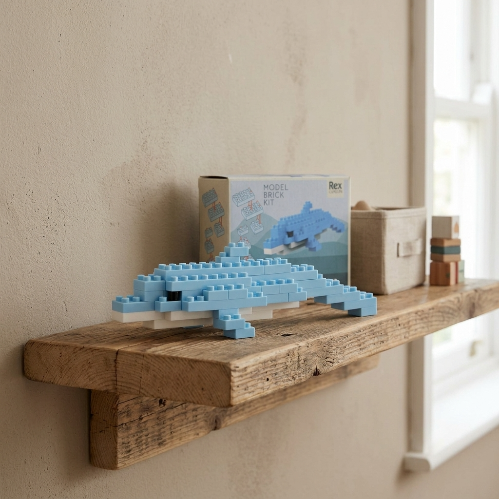 Build Your Own Dolphin Animal Model Brick Kit