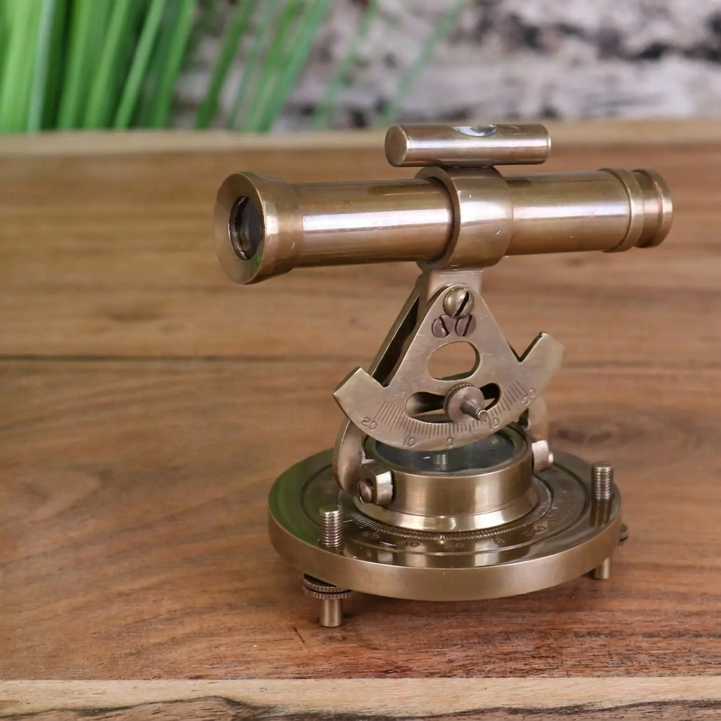 Antique Finish Brass Alidade 10cm by Maravi