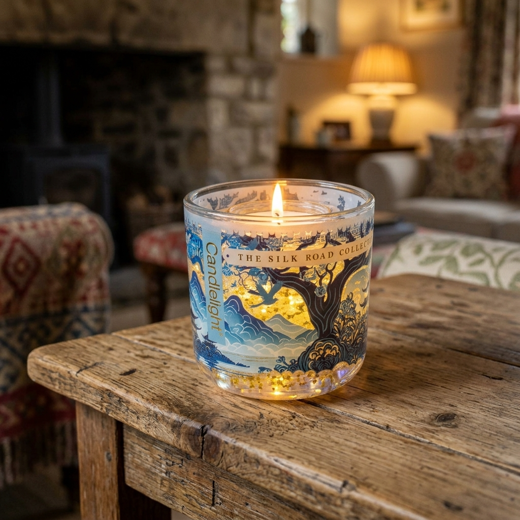 Candlelight The Silk Road Collection Tianshui Blue LED Candle