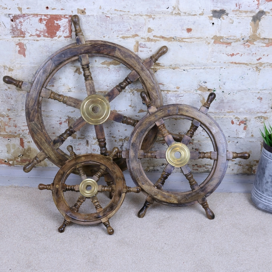 Naav Wooden Ships Wheel Natural Colour by Maravi