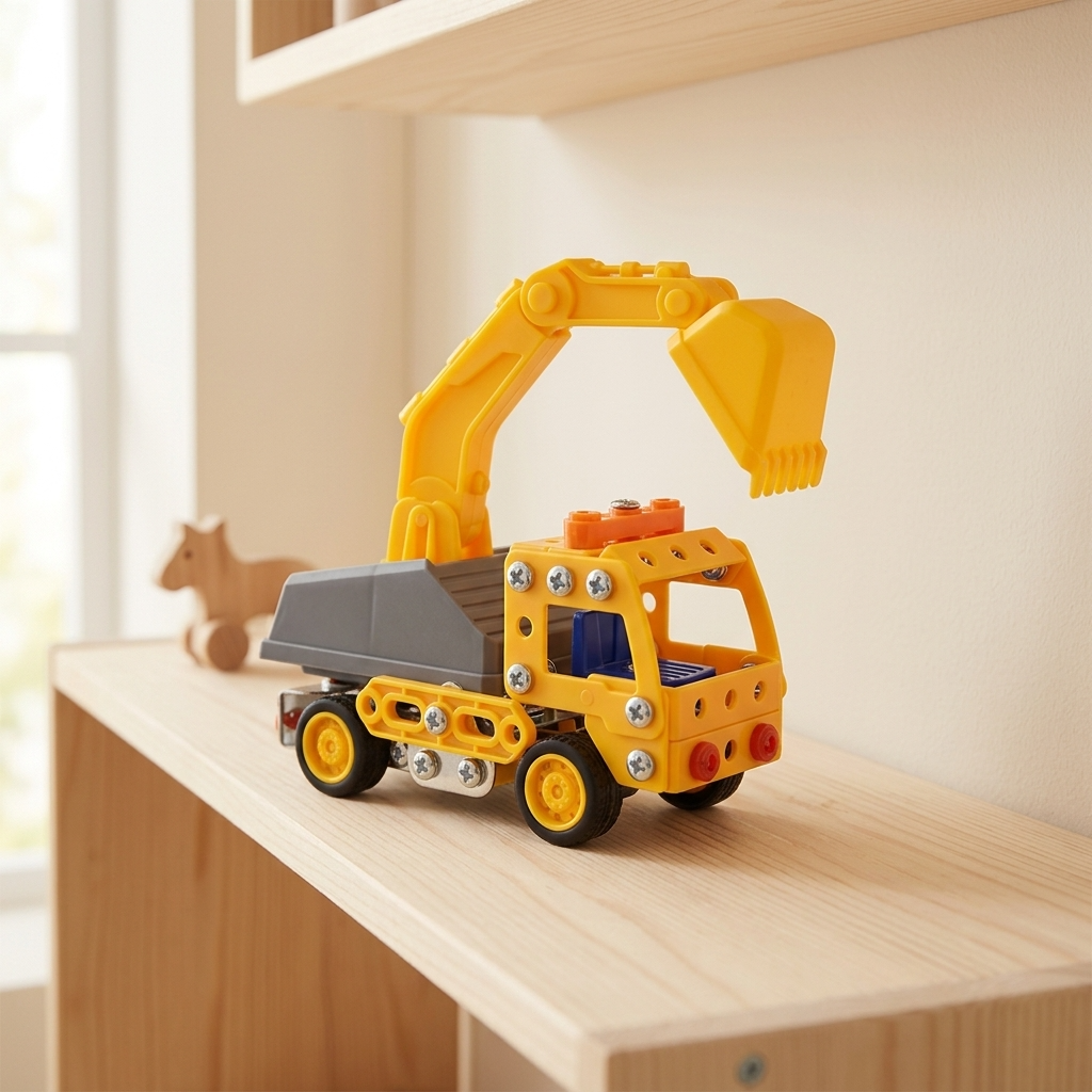 Build Your Own Digger Truck Construction Kit