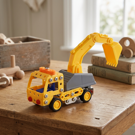 Build Your Own Digger Truck Construction Kit