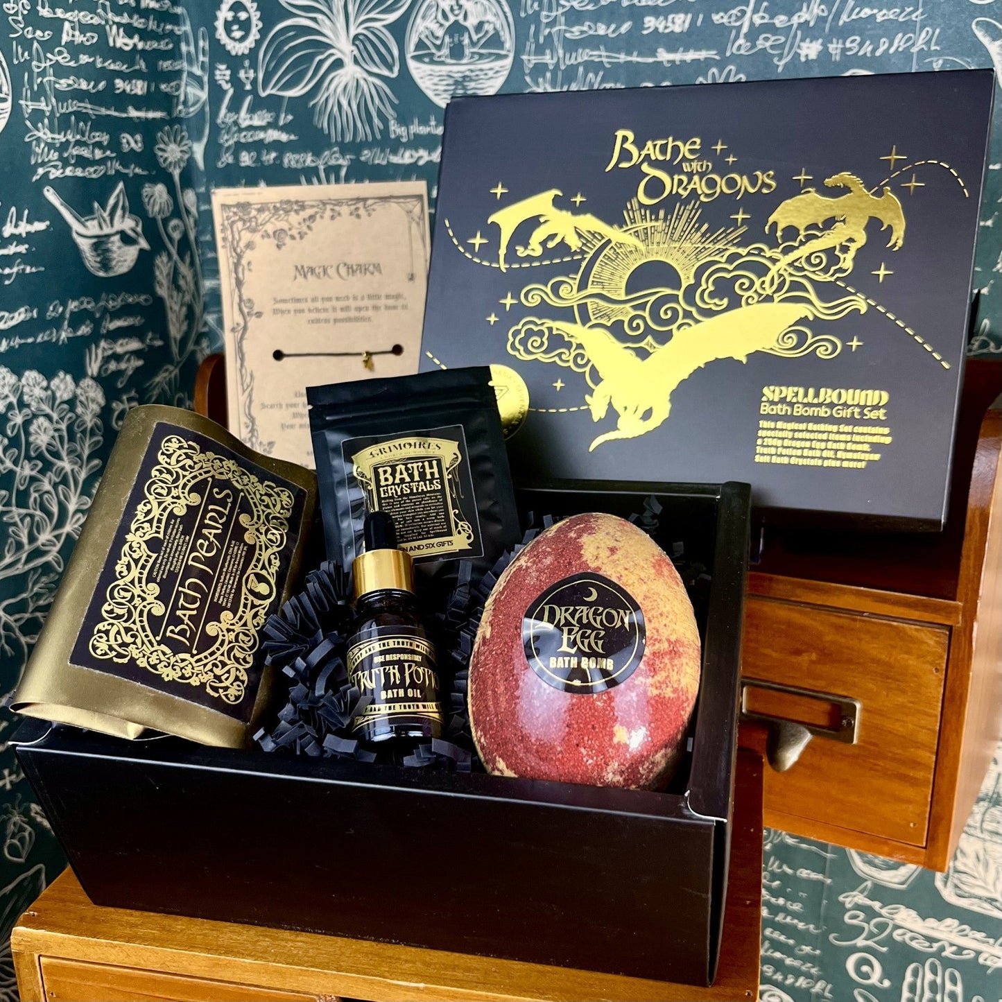 Dragon Egg Bath Bomb Gift Set - Epic Fantasy Bath Experience for Fans of Dragons Realms