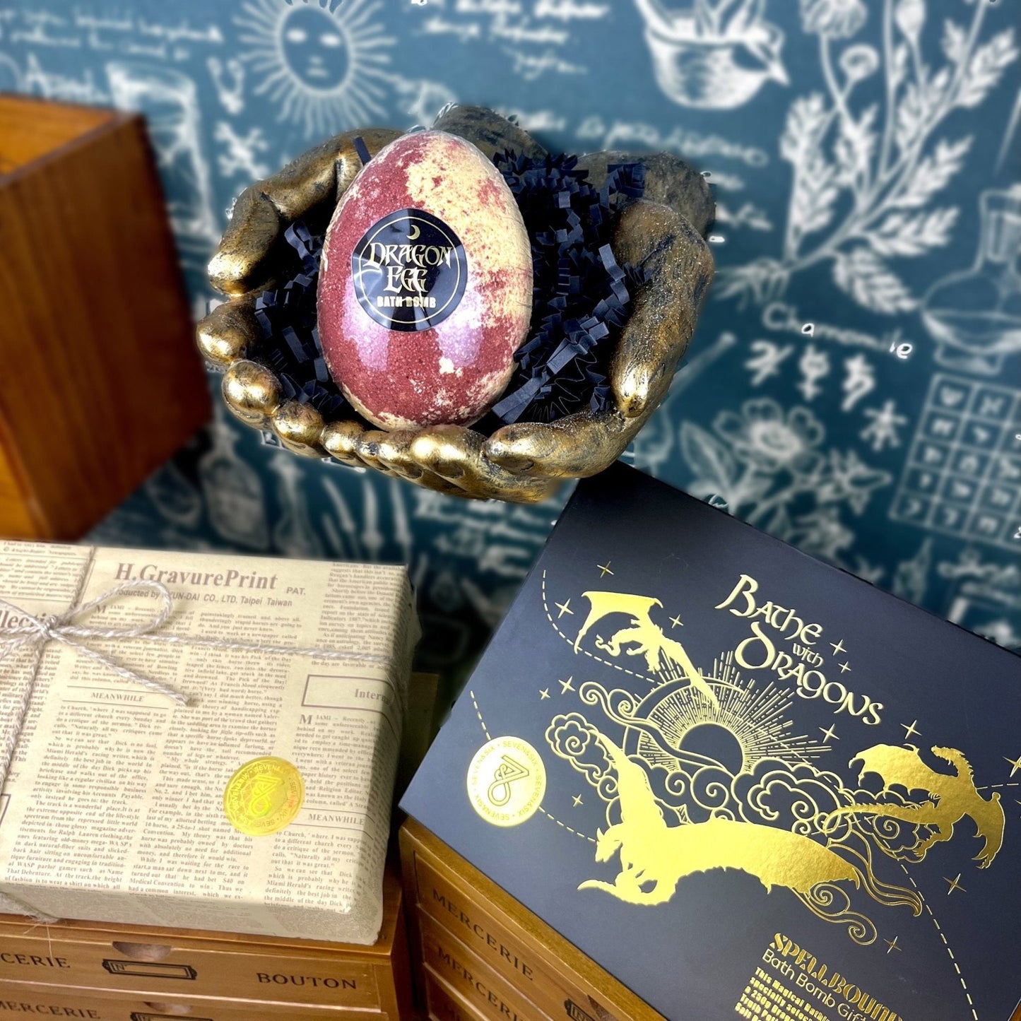 Dragon Egg Bath Bomb Gift Set - Epic Fantasy Bath Experience for Fans of Dragons Realms