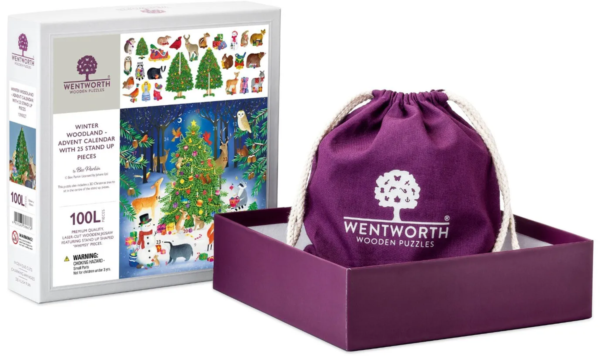 Winter Woodland - Advent Calendar with 25 Stand-Up Pieces