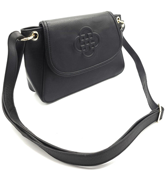 SADDLER EMMA Real Leather Designer Handbag with Ring Detail