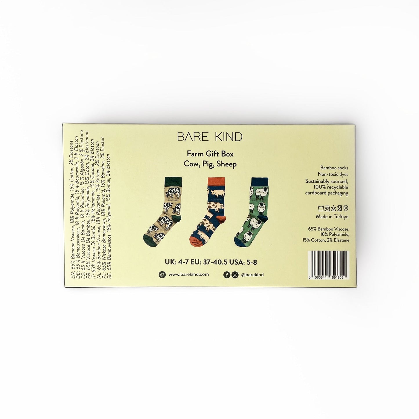 Bare Kind Gift Box Bundle of 2 Socks