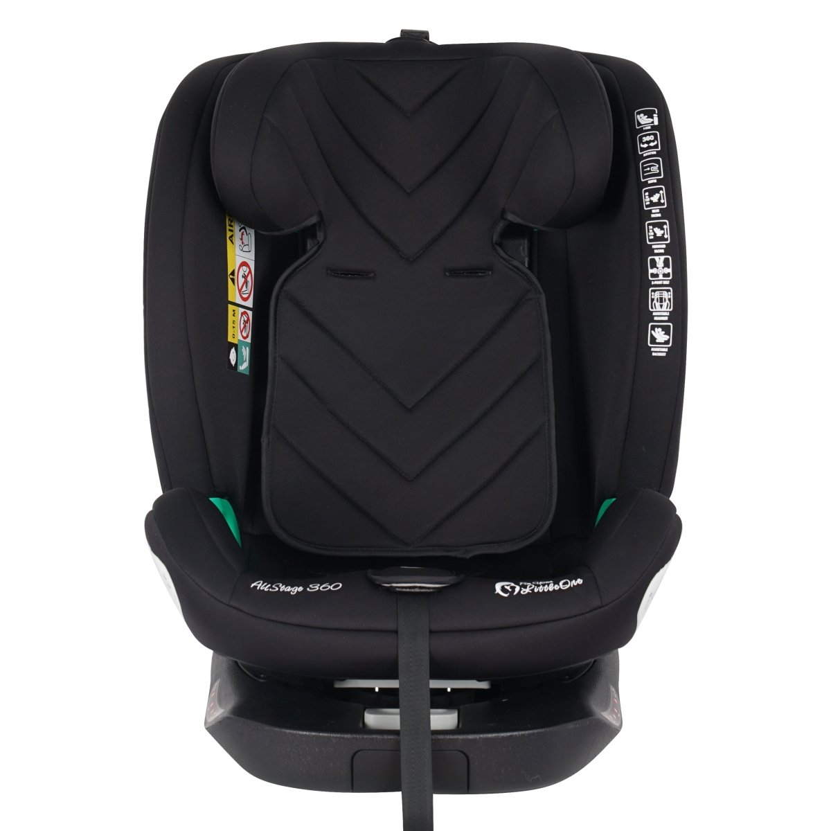 AllStage 360 ISOFIX I-Size Car Seat - Midnight Black (Birth-12 Years)
