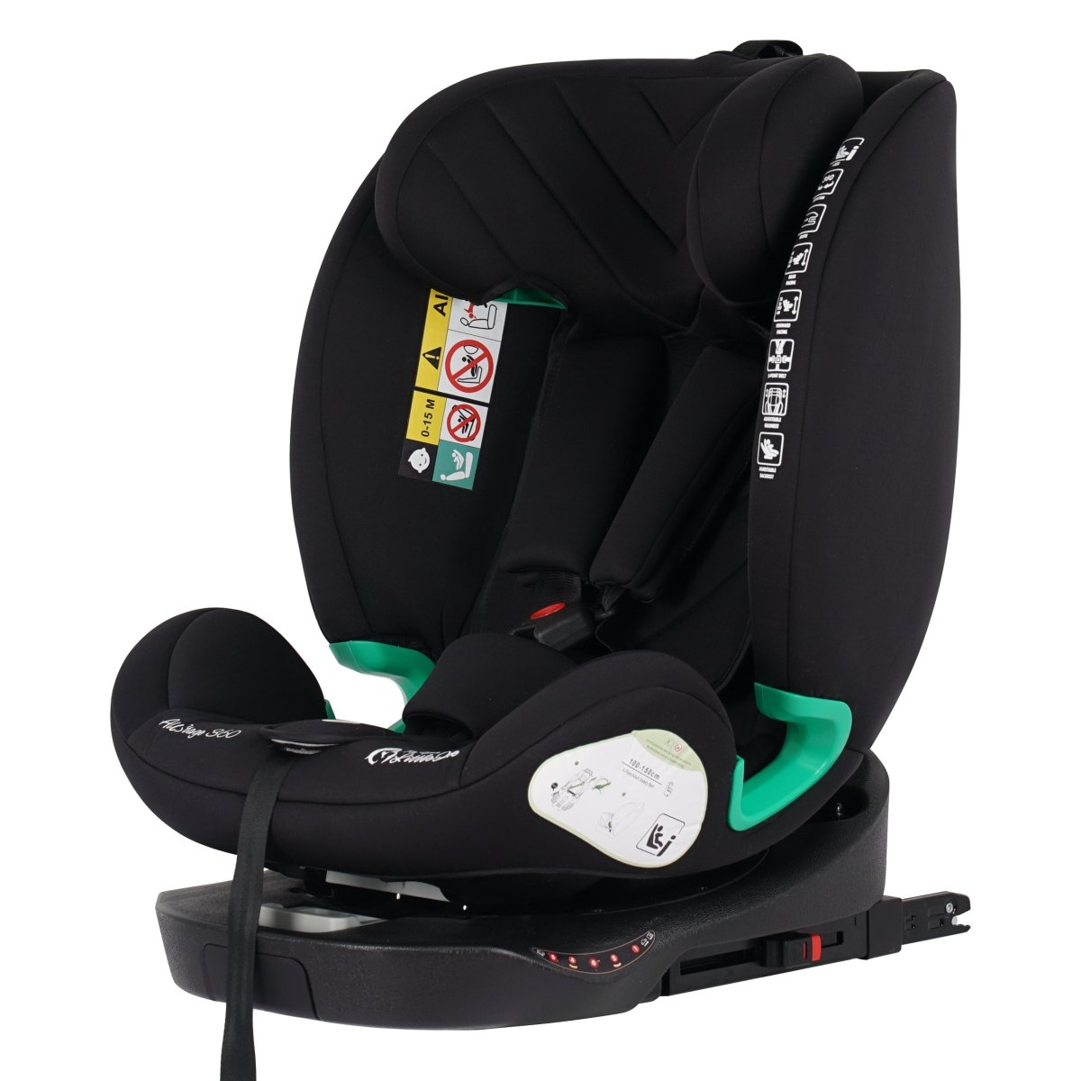 AllStage 360 ISOFIX I-Size Car Seat - Midnight Black (Birth-12 Years)