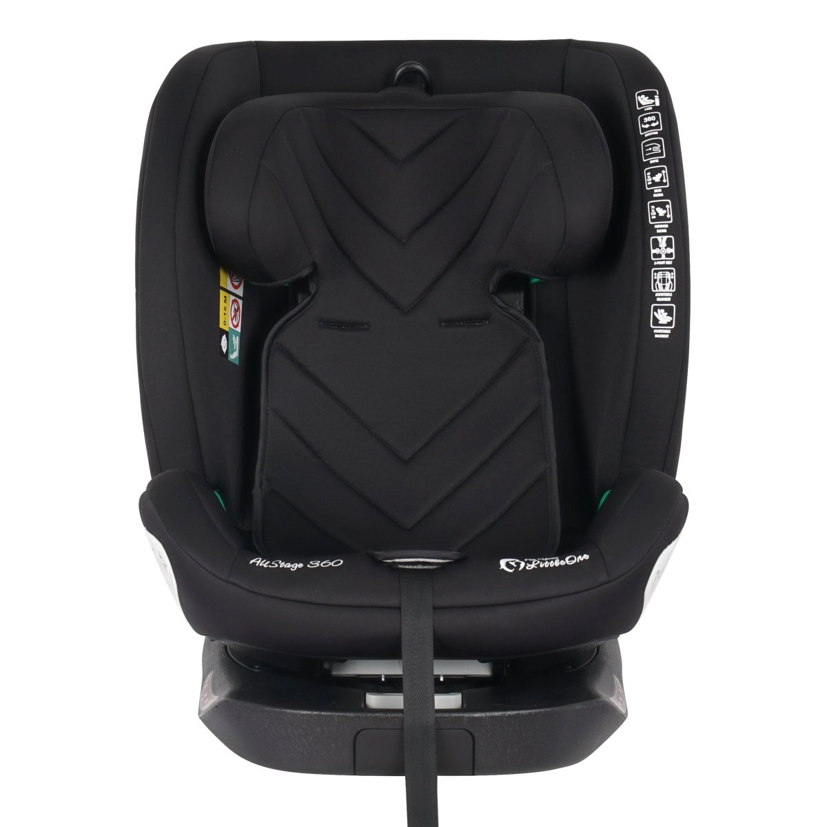 AllStage 360 ISOFIX I-Size Car Seat - Midnight Black (Birth-12 Years)