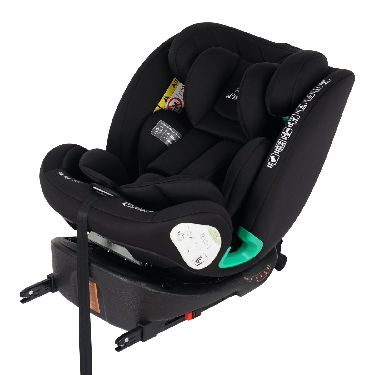AllStage 360 ISOFIX I-Size Car Seat - Midnight Black (Birth-12 Years)