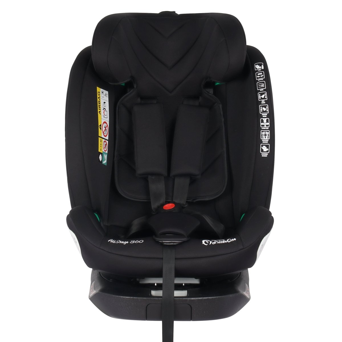 AllStage 360 ISOFIX I-Size Car Seat - Midnight Black (Birth-12 Years)