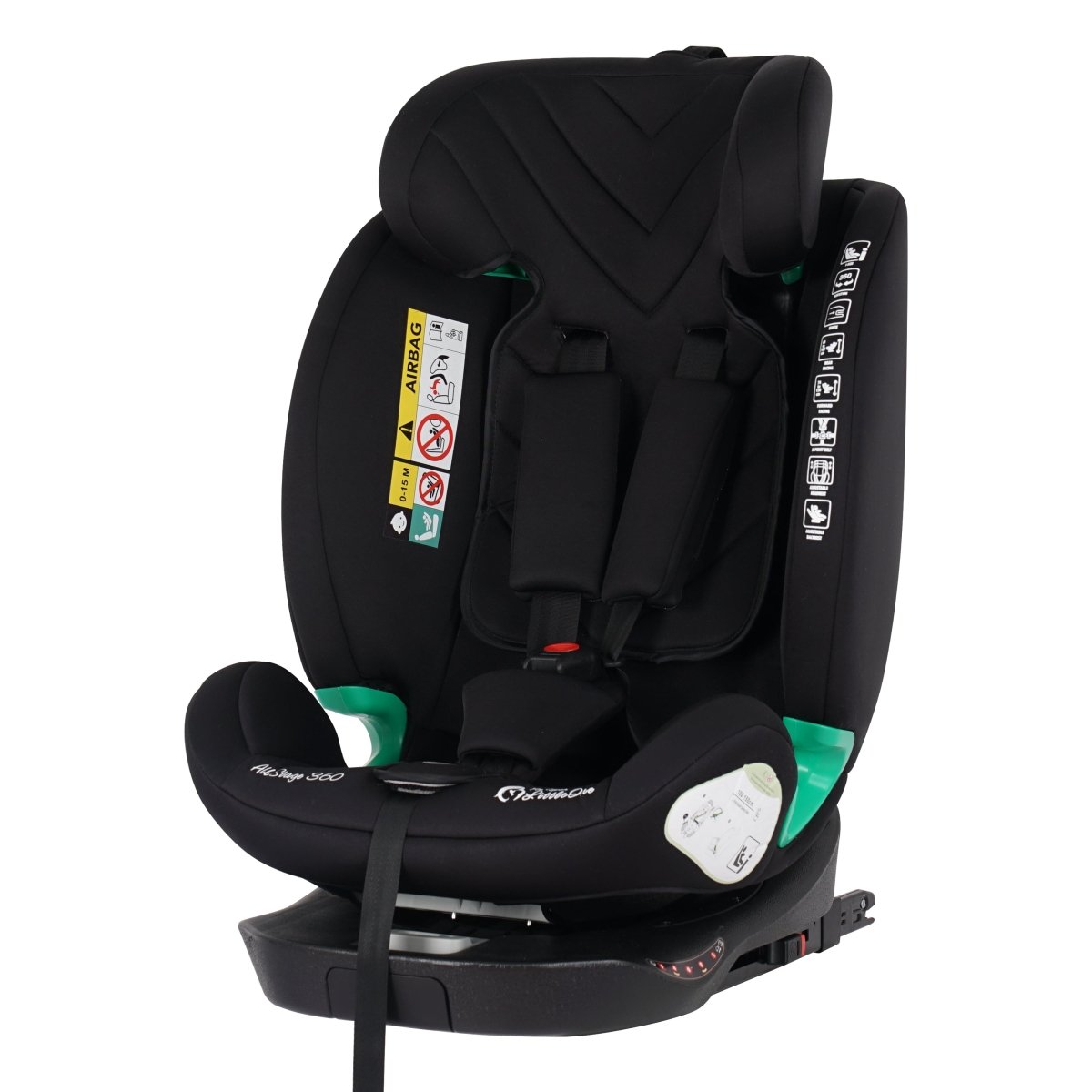 AllStage 360 ISOFIX I-Size Car Seat - Midnight Black (Birth-12 Years)