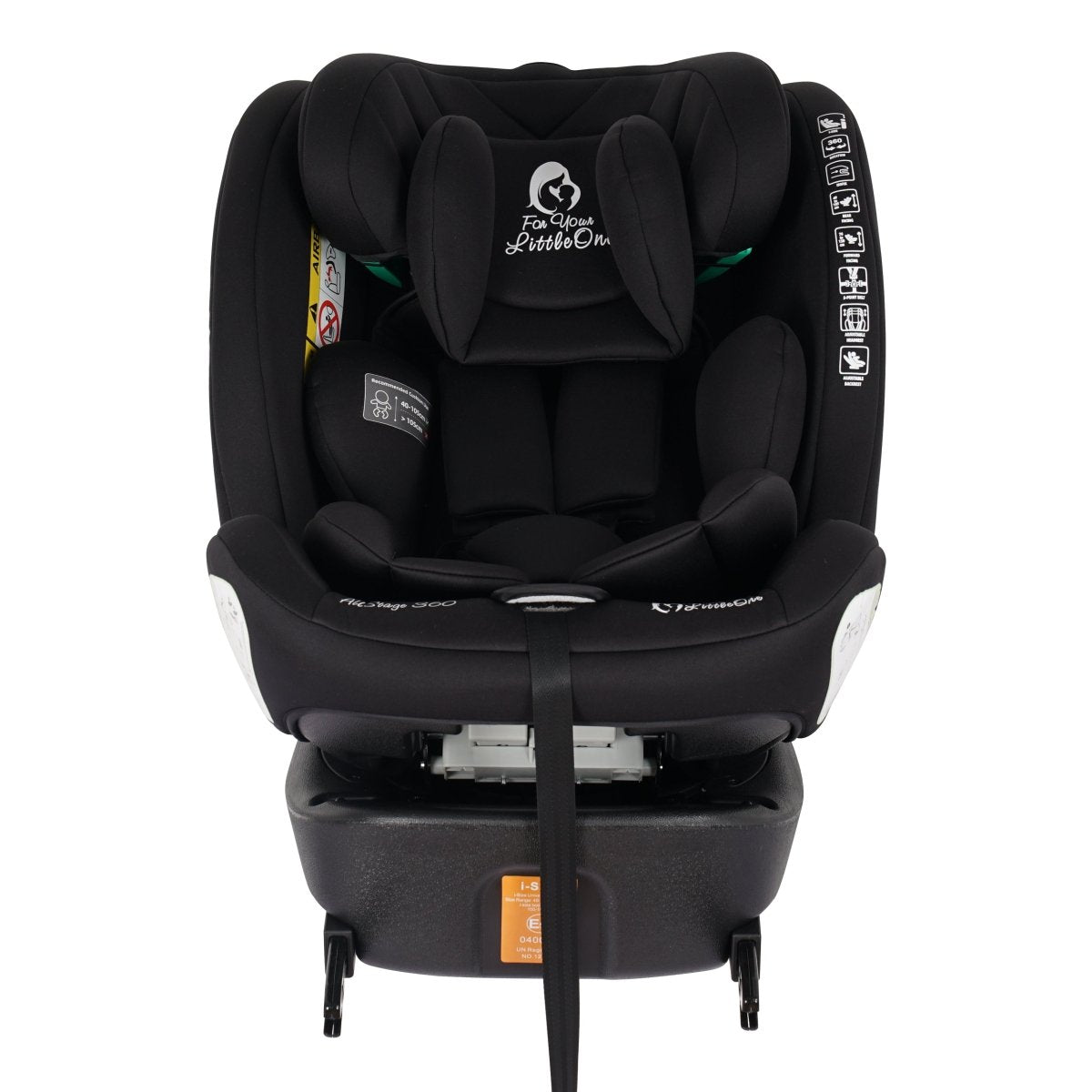 AllStage 360 ISOFIX I-Size Car Seat - Midnight Black (Birth-12 Years)