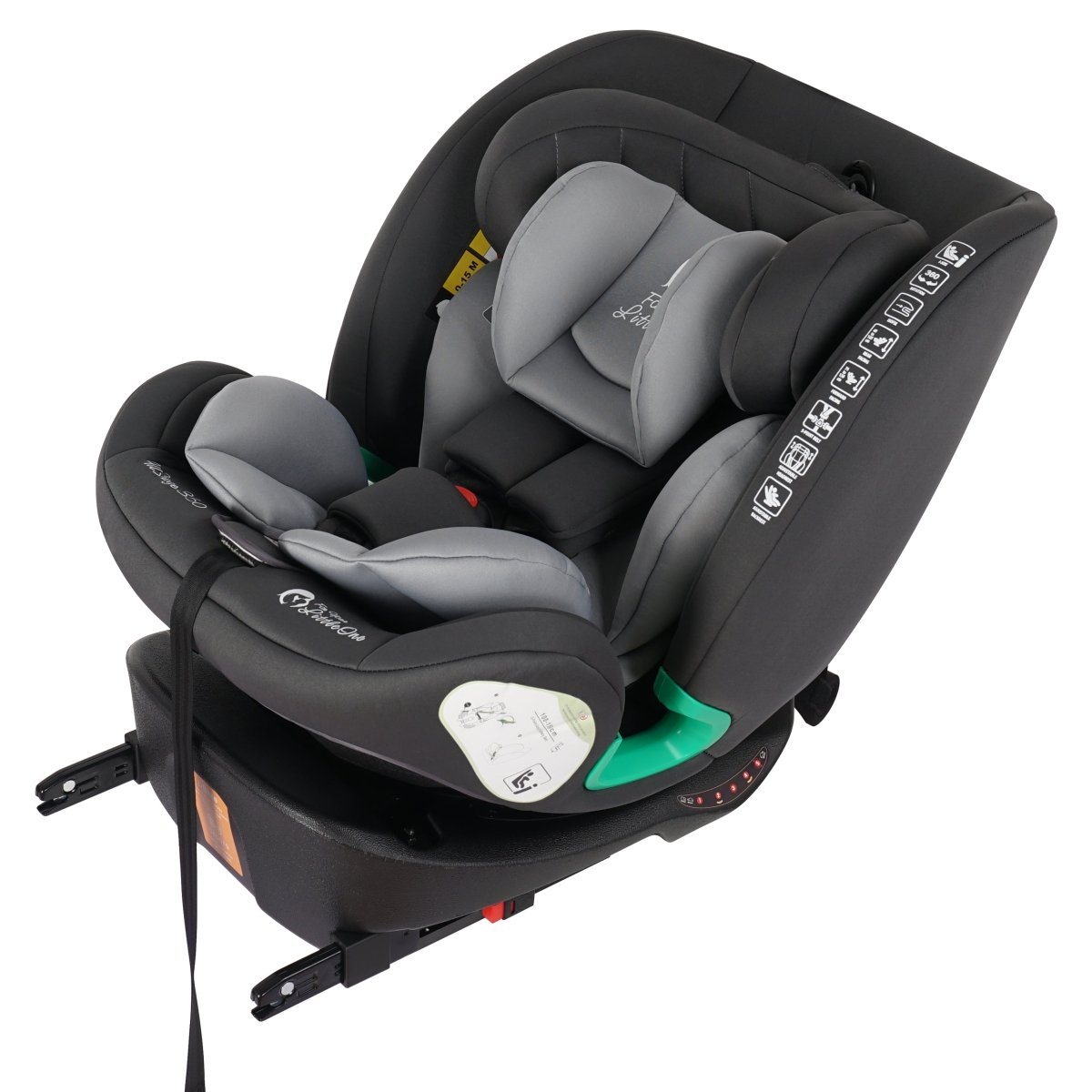 AllStage 360 ISOFIX I-Size Car Seat - Slate Mist (Birth-12 Years)