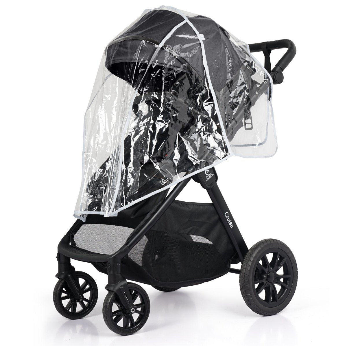 Cruise 3 In 1 Travel System With Car Seat - Eclipse Black (Free Cupholder & Seat Liner Included)