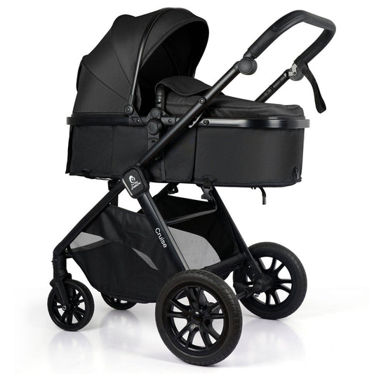 Cruise 3 In 1 Travel System With Car Seat - Eclipse Black (Free Cupholder & Seat Liner Included)
