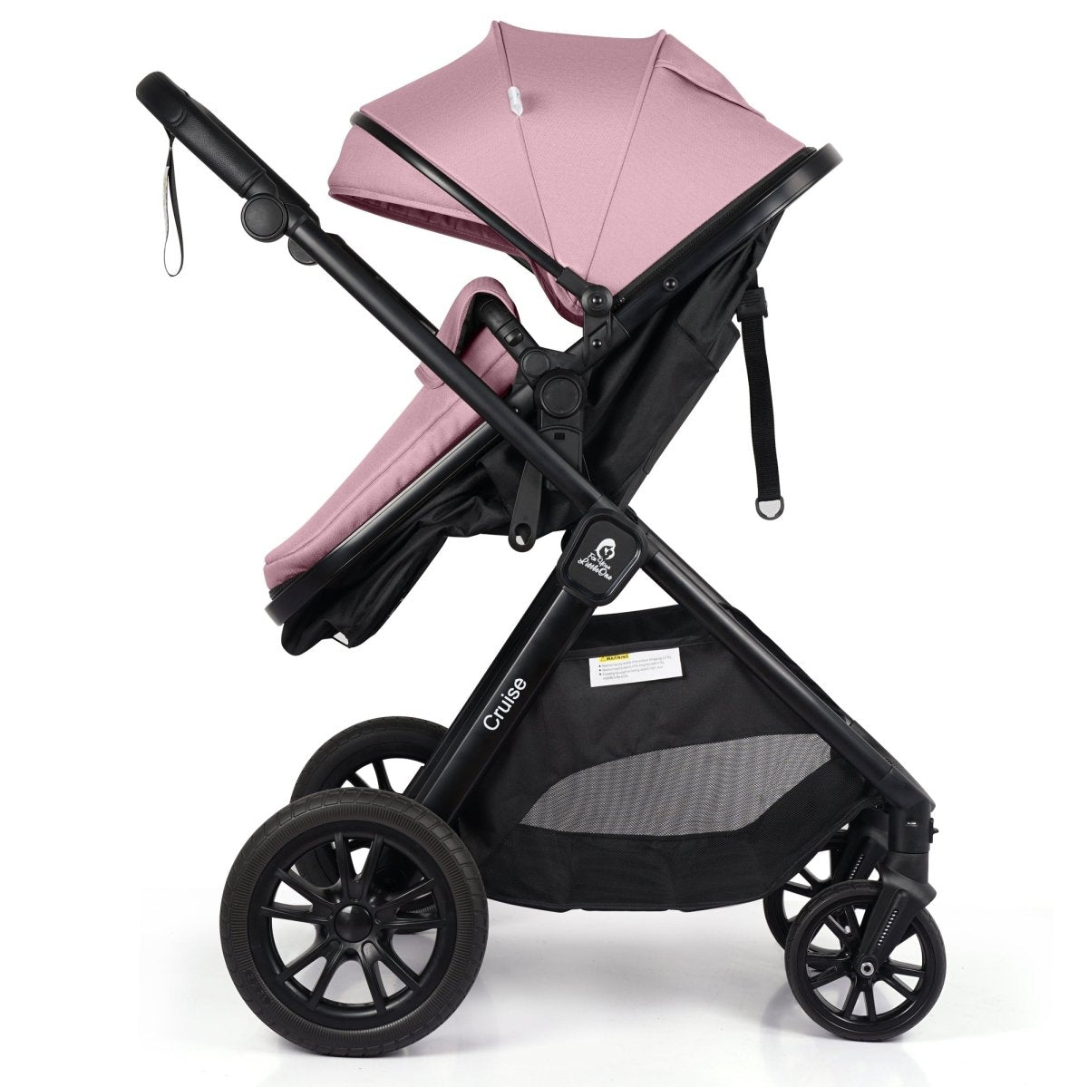 Cruise 3 In 1 Travel System With Car Seat - Blush Rose (Free Cupholder & Seat Liner Included)