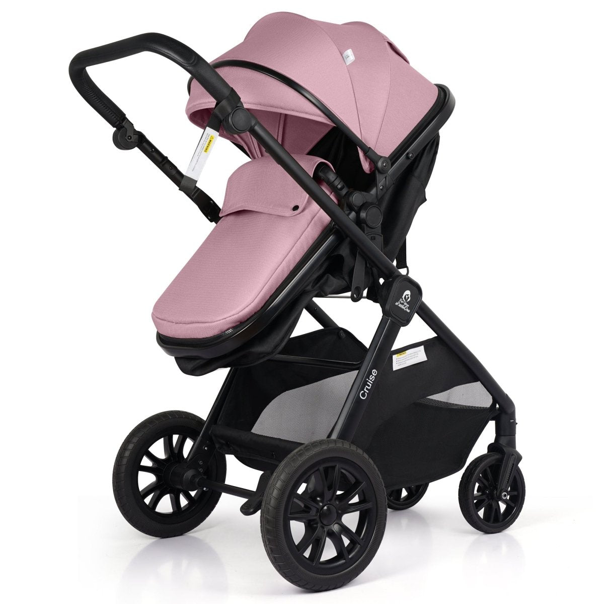Cruise 3 In 1 Travel System With Car Seat - Blush Rose (Free Cupholder & Seat Liner Included)