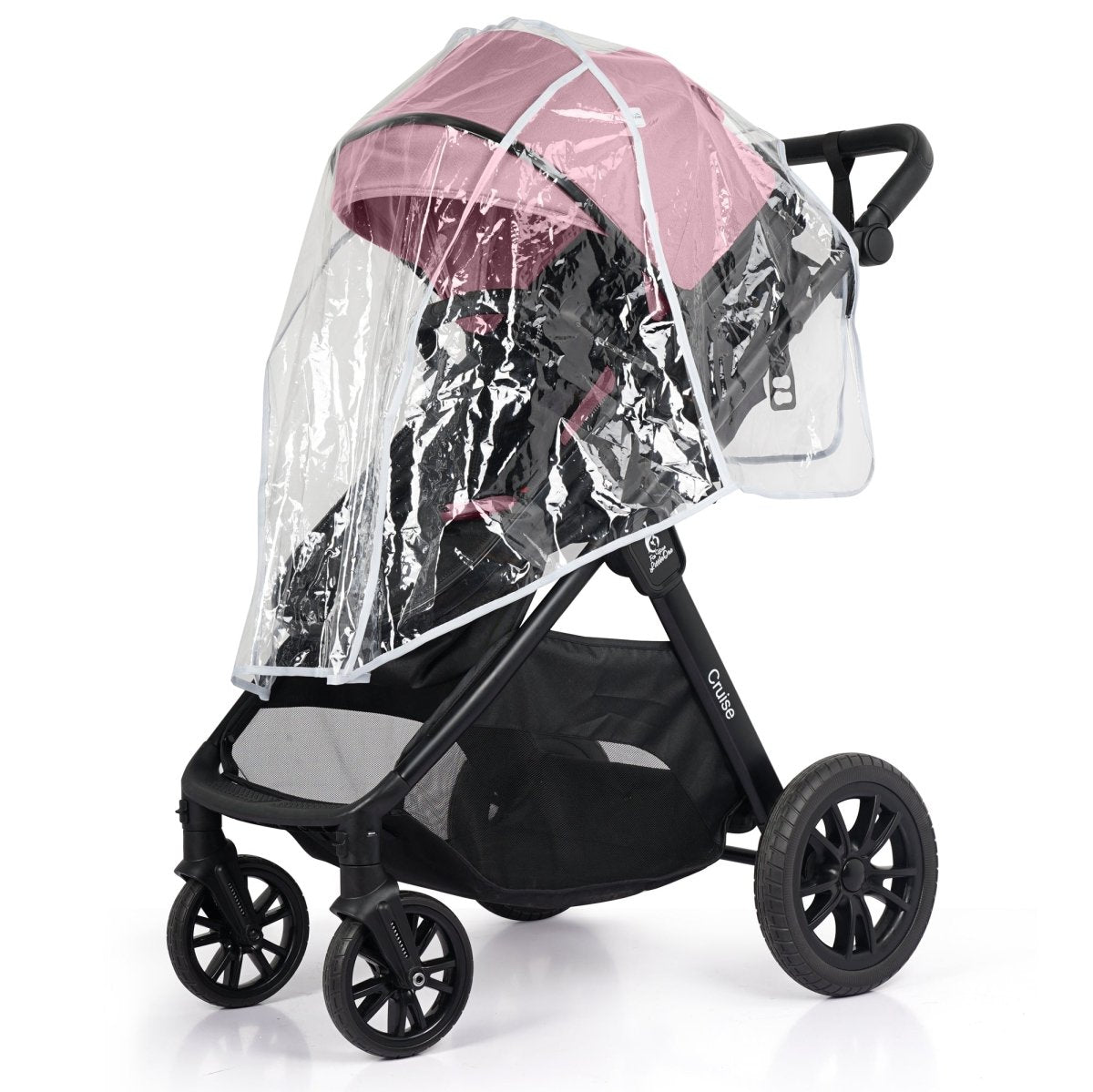 Cruise 3 In 1 Travel System With Car Seat - Blush Rose (Free Cupholder & Seat Liner Included)