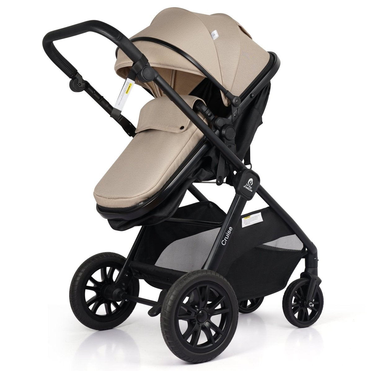 Cruise 3 In 1 Travel System With Car Seat - Dune Beige (Free Cupholder & Seat Liner Included)