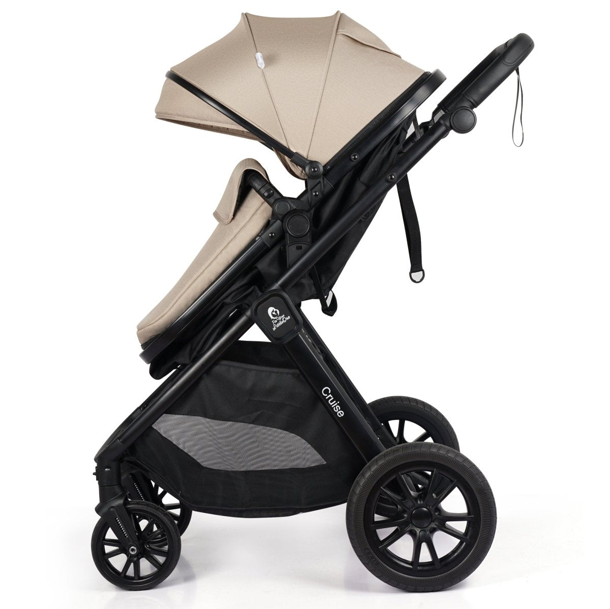 Cruise 3 In 1 Travel System With Car Seat - Dune Beige (Free Cupholder & Seat Liner Included)