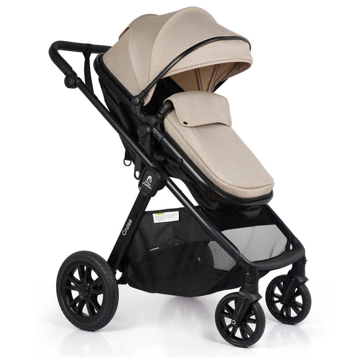 Cruise 3 In 1 Travel System With Car Seat - Dune Beige (Free Cupholder & Seat Liner Included)