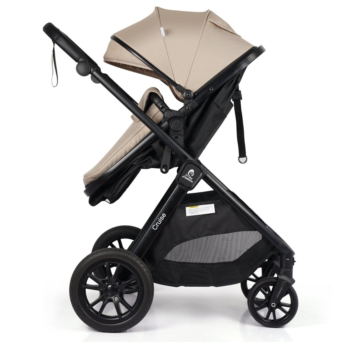 Cruise 3 In 1 Travel System With Car Seat - Dune Beige (Free Cupholder & Seat Liner Included)