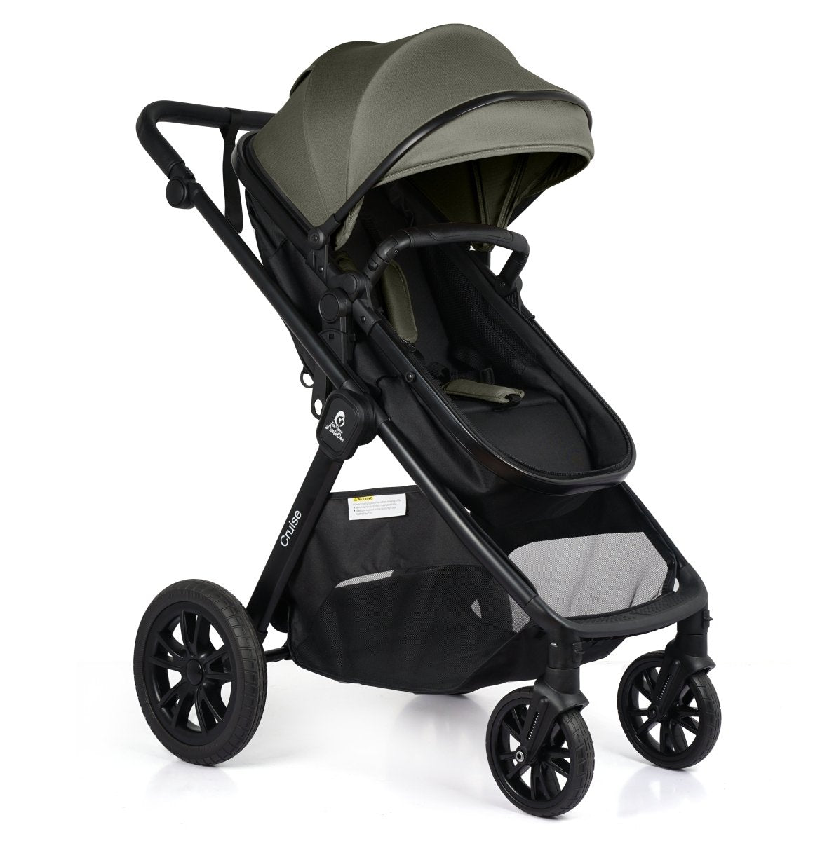 Cruise 3 In 1 Travel System With Car Seat - Pebble Sage (Free Cupholder & Seat Liner Included)
