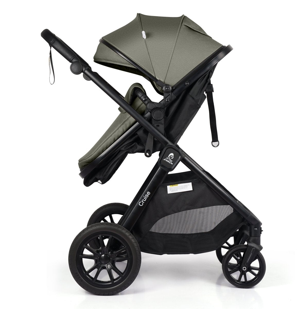 Cruise 3 In 1 Travel System With Car Seat - Pebble Sage (Free Cupholder & Seat Liner Included)