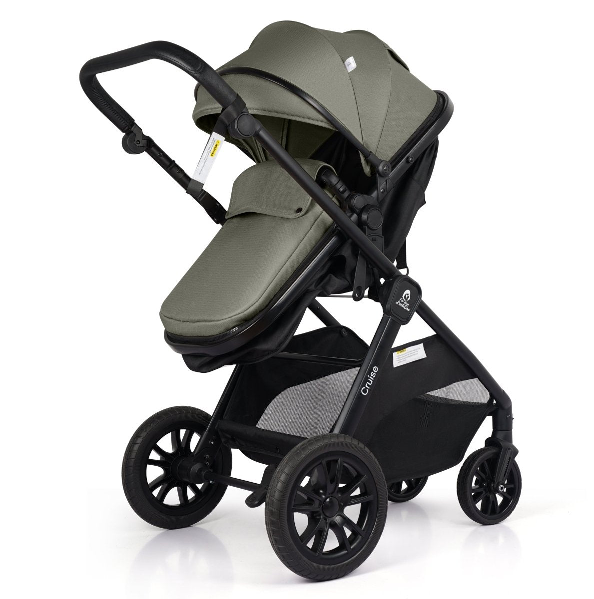 Cruise 3 In 1 Travel System With Car Seat - Pebble Sage (Free Cupholder & Seat Liner Included)