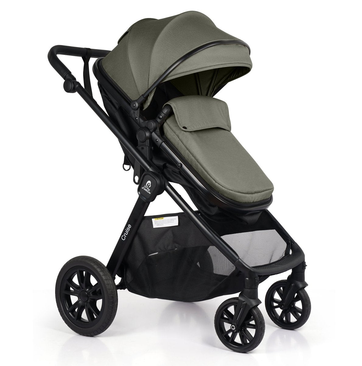 Cruise 3 In 1 Travel System With Car Seat - Pebble Sage (Free Cupholder & Seat Liner Included)