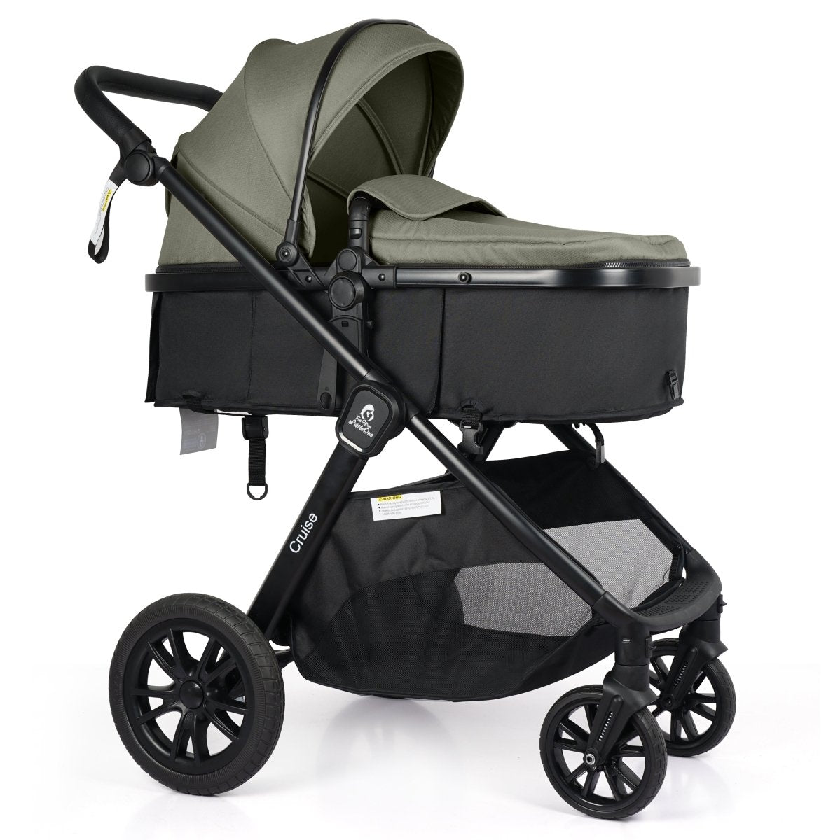 Cruise 3 In 1 Travel System With Car Seat - Pebble Sage (Free Cupholder & Seat Liner Included)