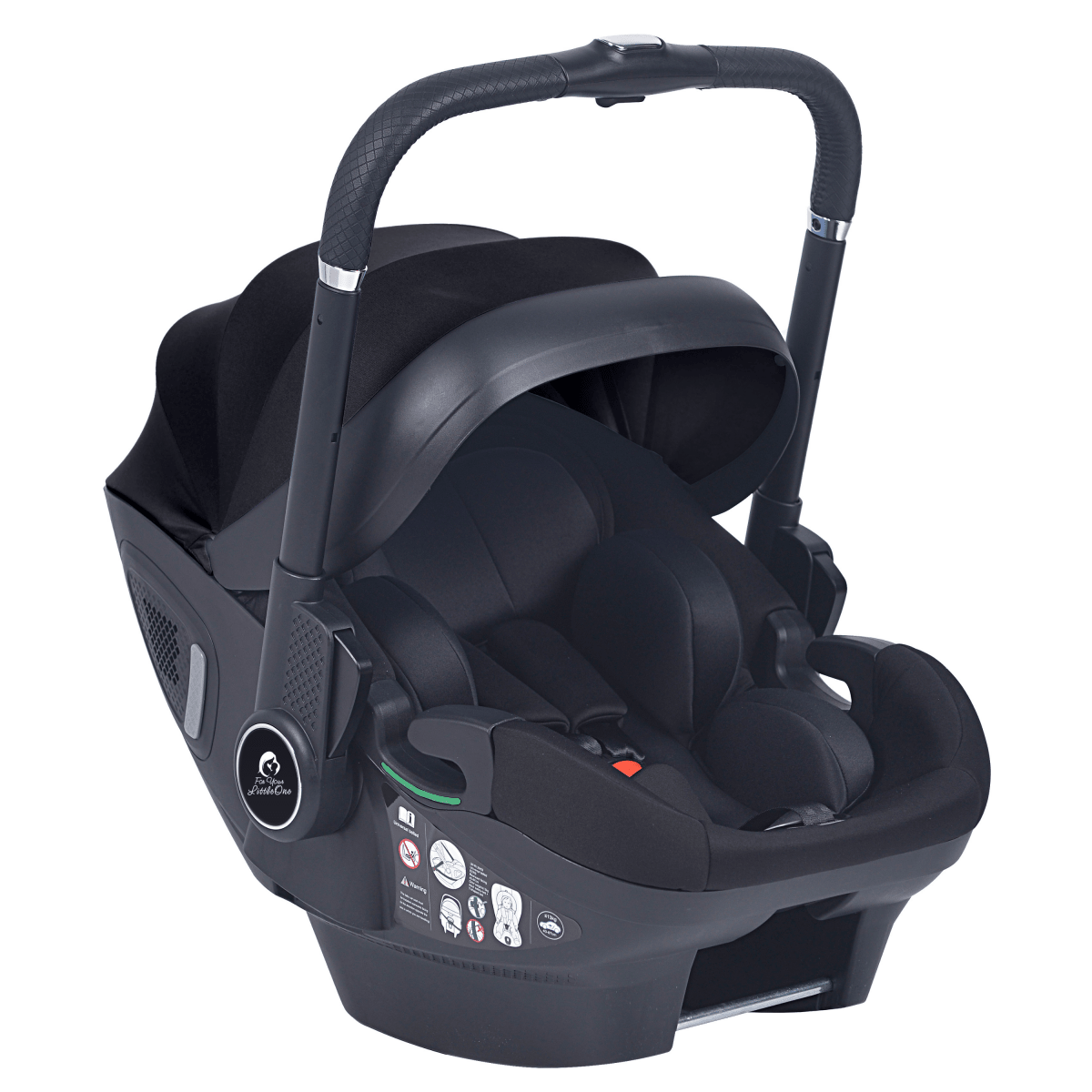 Qubi Infant Car Seat Stroller 7 Piece Bundle - Eclipse Black
